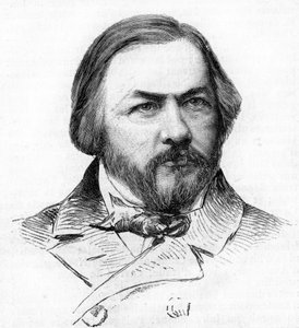 Porträt von Michail Glinka (1804-1857), russischer Komponist.