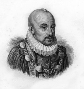 Porträt von Michel de Montaigne, Kupferstich des 19. Jahrhunderts von Unknown artist