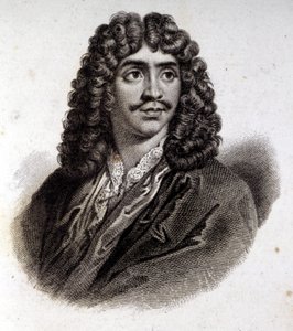 Porträt von Molière, Radierung des 19. Jahrhunderts