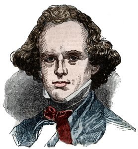 Porträt von Nathaniel Hawthorne (1804-1864), amerikanischer Schriftsteller.