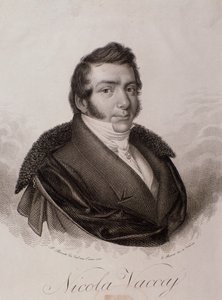 Porträt von Nicola Vaccai (Stich) von Unknown artist