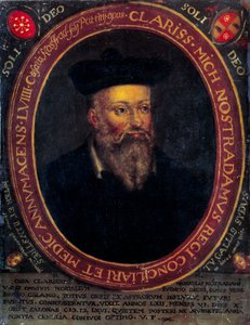 Porträt von Nostradamus, Michel de Notre Dame (1503 - 1566) französischer Astrologe und Arzt von Unknown artist