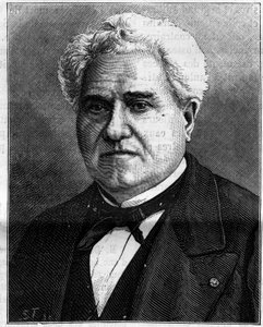 Porträt von Paul Gervais (1816-1879), französischer Zoologe und Paläontologe. Gravur in „La Nature“