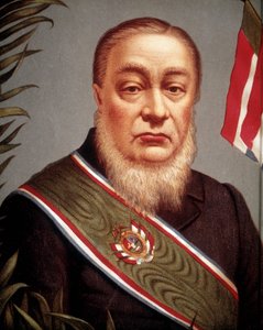 Porträt von Paul Kruger (1825 - 1904), einer der Gründer und dann Präsident der Transvaal-Republik 1852 von Unknown artist