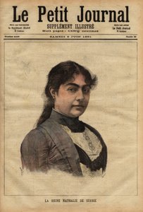 Porträt von Königin Nathalie von Serbien von Unknown artist
