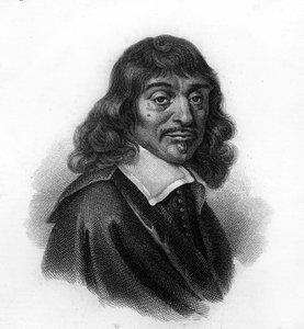 Porträt von René Descartes, Radierung des 19. Jahrhunderts von Unknown artist
