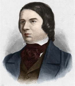 Porträt von Robert Schumann (1810-1856), deutscher Komponist. Basierend auf einer Zeichnung von Mengel. von Unknown artist