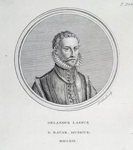 Porträt von Roland de Lassus (Orlando di Lasso) (Stich)