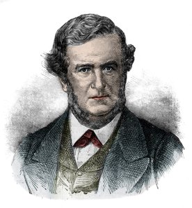 Porträt von Salustiano Olozaga (1805-1873), englischer Politiker, Diplomat und Schriftsteller - Gravur von 1870
