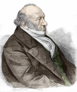 Porträt von Sir Moses Montefiore (1784-1885) englischer Bankier und Philanthrop italienischer Herkunft. Gravur von 1867. von Unknown artist