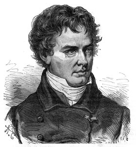 Porträt von Victor Jacquemont (1801-1832), französischer Botaniker und Reisender - Gravur in „The picturesque history of great voyages in the nineteenth century“ 1877 von Unknown artist