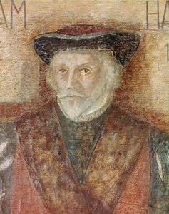 Porträt des englischen Arztes William Harvey