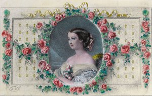 Porträt der französischen Kaiserin Eugenie de Montijo (1826 - 1920). Gravur des 19. Jahrhunderts. Private Sammlung. von Unknown artist