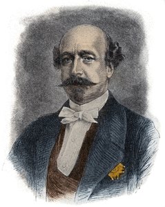 Porträt des französischen Finanziers und Politikers Charles de Morny, genannt Comte de Morny (oder Herzog) (1811-1865), Halbbruder von Napoleon III.