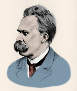 Porträt des deutschen Philosophen Friedrich Nietzsche (1844-1900)
