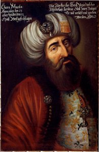 Porträt des osmanischen Soldaten Pascha Kara Mustafa von Merzifon