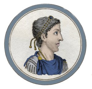 Porträt des römischen Kaisers Flavius Honorius (384-423)