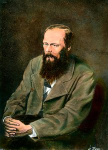 Porträt des russischen Schriftstellers Fjodor Dostojewski (1821-1881) von Unknown artist