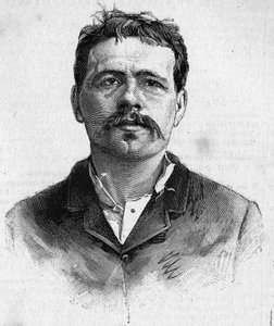 Porträt des Anarchisten François Koenigstein, bekannt als Ravachol (nach dem Namen seiner Mutter) (1859 - 1892) von Unknown artist
