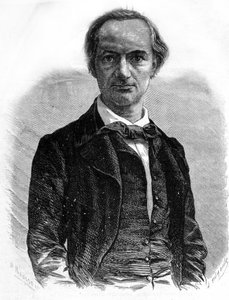 Porträt des Dichters Charles Baudelaire (1821-1867) Gravur des 19. Jahrhunderts
