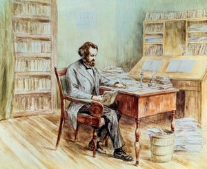 Porträt des politischen Theoretikers Karl Marx