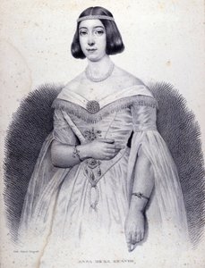 Porträt der Sängerin Anna de La Grange (1824-1909). von Unknown artist