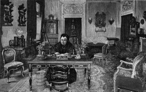 Königin Victoria von England in der Villa Palmieri in Florenz im Jahr 1893