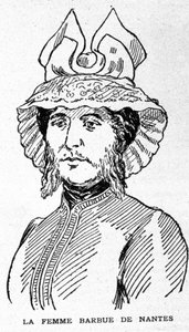 Darstellung der bärtigen Frau von Nantes von Unknown artist