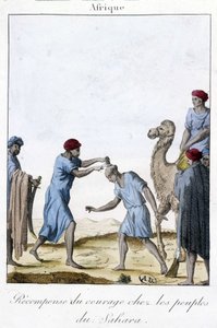 Belohnung für Mut unter den Völkern der Sahara - Gravur