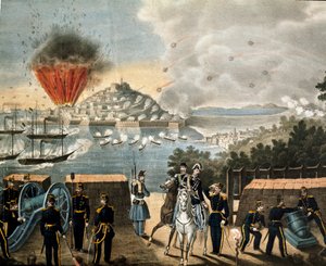 Risorgimento - Expedition der Tausend oder Rothemden von Giuseppe Garibaldi - Belagerung von Gaeta, Italien