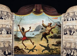 Robinson Crusoe und Freitag von Unknown artist