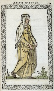 Römische Frau - in „Habits et effigies“ von Jean Slupérino von Unknown artist