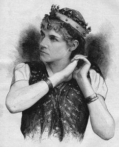 Rose Caron (1857-1930), französische Sängerin in Salammbo von Louis Etienne Ernest Reyer im Jahr 1892