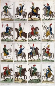 Russische Armreiter - Gravur von Unknown artist
