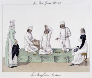 Gaukler: Indische Jongleure, Messerschlucker - in "The Good Kind", Anfang des 19. Jahrhunderts