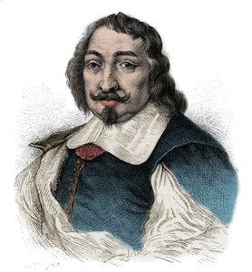 Samuel de Champlain (1567-1635) - Porträt von Samuel de Champlain (1567-1635), französischer Entdecker in Amerika