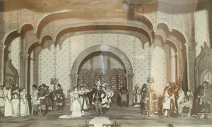 Szene aus dem Theaterstück "Der falsche Dmitri" von Alexander Nikolajewitsch Ostrowski
