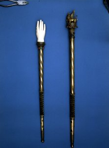 Zepter verwendet (die Hand der Gerechtigkeit) für die Krönung von Napoleon, König von Italien