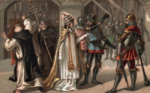 Sciarra Colonna schlägt Papst Bonifatius VIII. ins Gesicht von Unknown artist