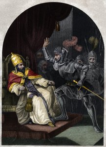 Sciarra Colonna ohrfeigt Papst Bonifatius VIII.