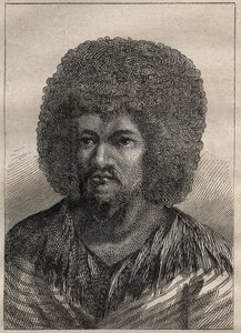Zweite Reise (1772-1775) von Kapitän James Cook (1728-1779): Porträt von O-Too (O Too), König von Tahiti - Illustration aus „Die großen Seefahrer des 18. Jahrhunderts“ von Unknown artist