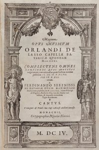 Notenblatt der Psalmi Poenitentiales von Roland de Lassus (1604) von Unknown artist