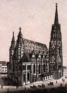 Stephansdom in Wien, Österreich in „Die Welt illustriert 168 Ansichten“