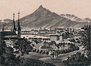 Schweiz: Blick auf die Stadt Luzern