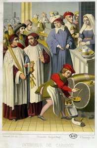 Steuereintreiber auf Wein in einem Kabarett von Unknown artist