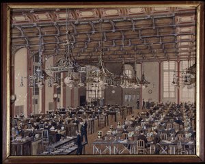 Telegrafenbüro Rue de Grenelle in Paris: Salle de Rosace von Unknown artist