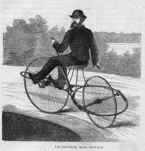 Das amerikanische Velociped Mac-Donald, 1869