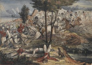 Der Angriff. Zentralindische Kavallerie