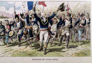Die Schlacht von Valmy (1792) (Gravur, späte 19. Jahrhundert) von Unknown artist
