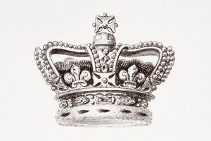 Die Krone Englands, veröffentlicht 1820 (Druck) von Unknown artist